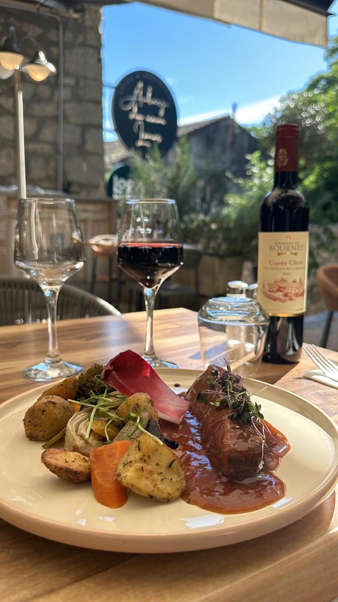 Auberge Du Vieux Lanas Logis Hotel Restaurant Dış mekan fotoğraf